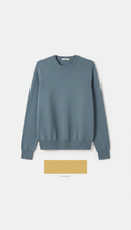 Minimalist Pullover Sweater in Neutral Grey